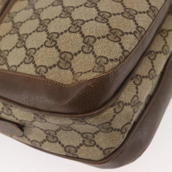 GUCCI GG Supreme Shoulder Bag PVC Beige Silver 001 46 5532 Auth 144096 - Picture 10 of 16